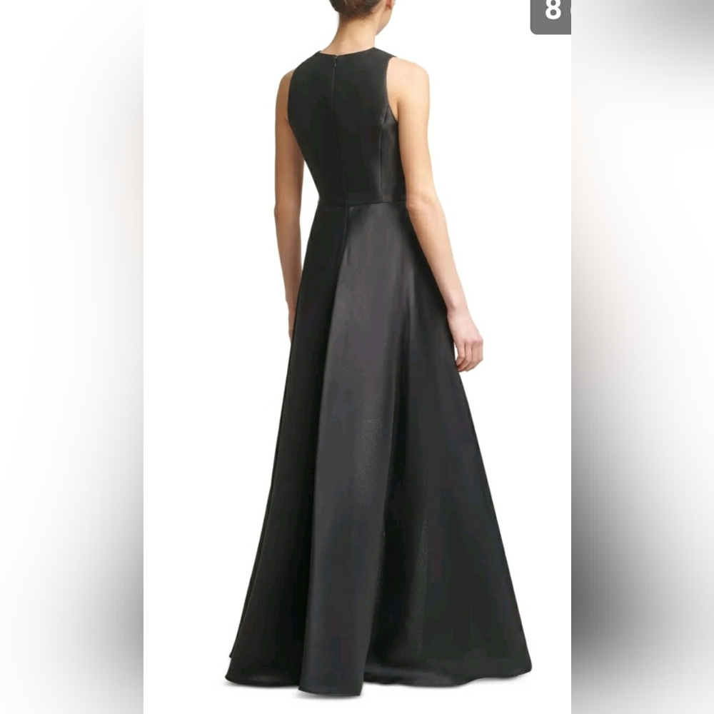 Calvin Klein Black High‑Low Mini Gown - Picture 3 of 6